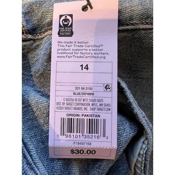 Wild Fable Women’s High Rise Baggy Jeans Size 14 Wide Leg Medium Wash NWT - Picture 8 of 10